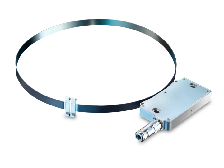 High-resolution magnetic belt encoder for large